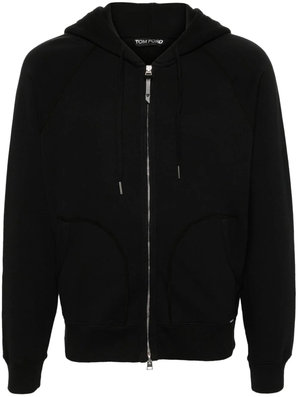 zip-up cotton hoodie - 1