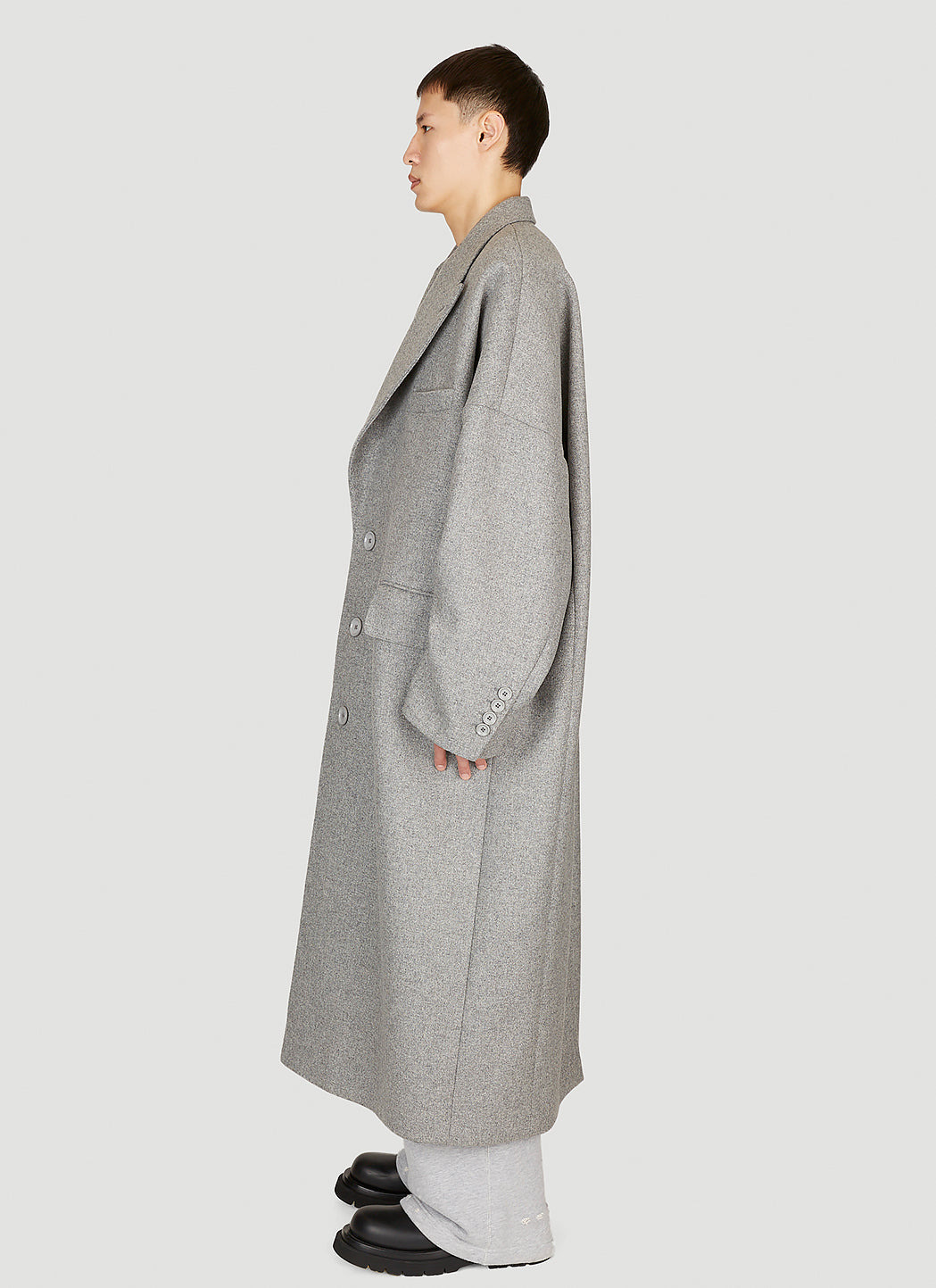 Dolce & Gabbana Men Double-Breasted Wool Coat - 3