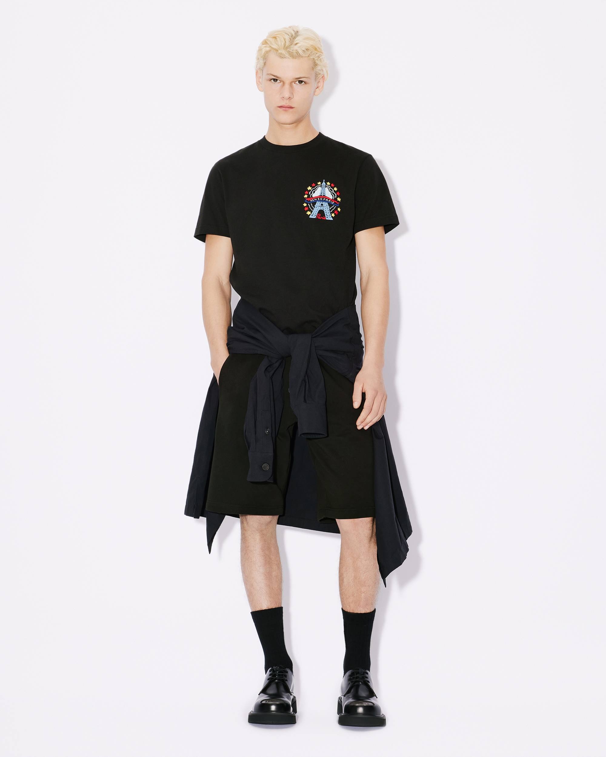 'KENZO Drawn Varsity' embroidered slim T-shirt - 5