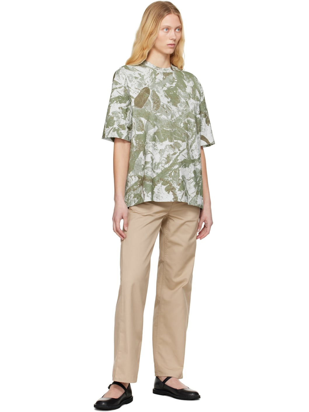 Beige Simple Trousers - 4