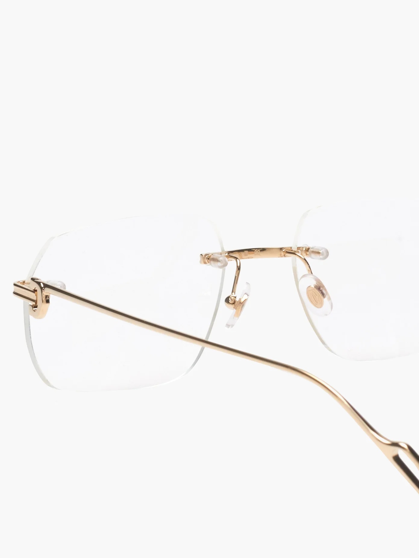 Première de Cartier rimless metal glasses - 2