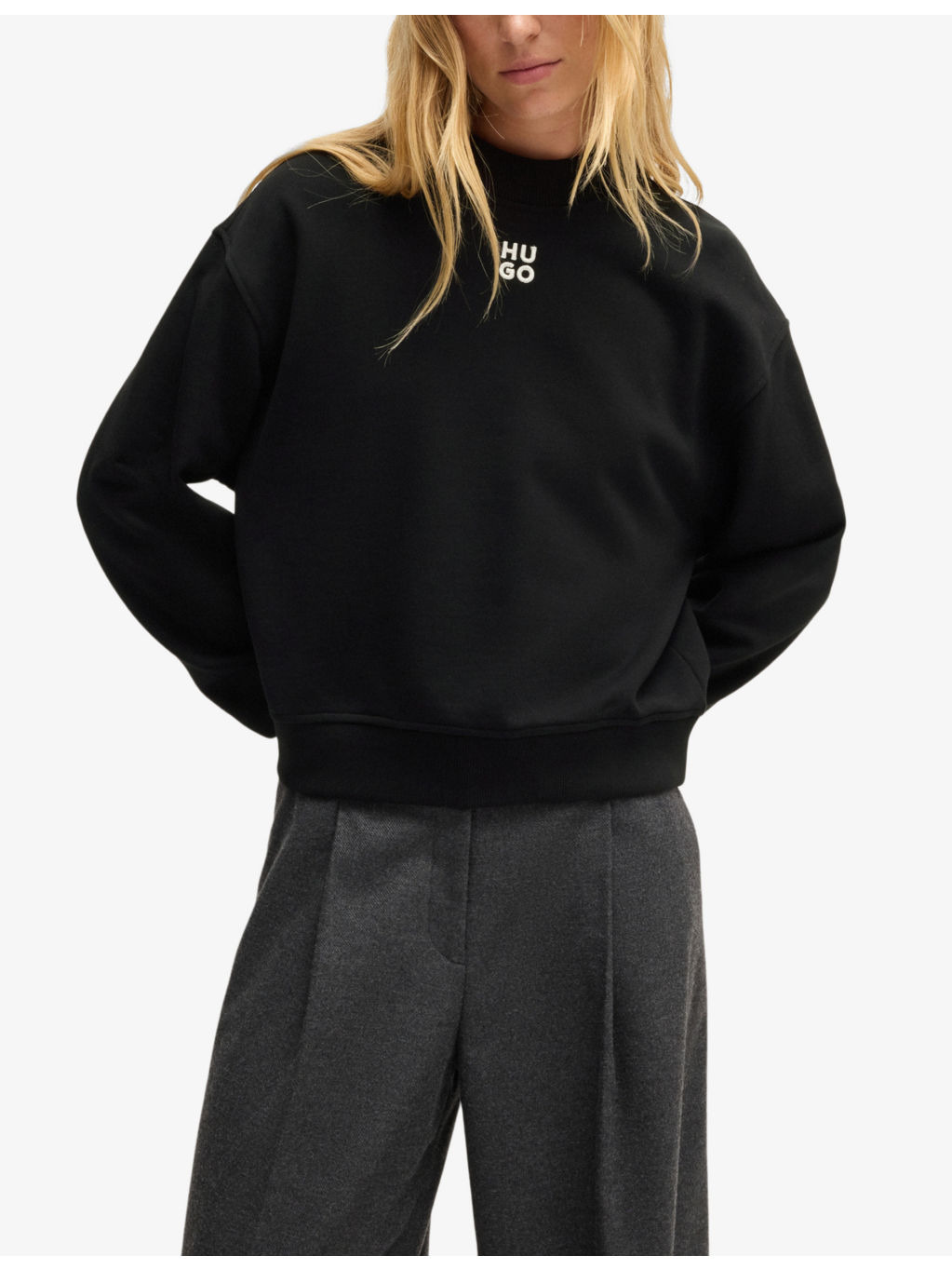 Brand-embroidered relaxed-fit cotton-jersey sweatshirt - 3