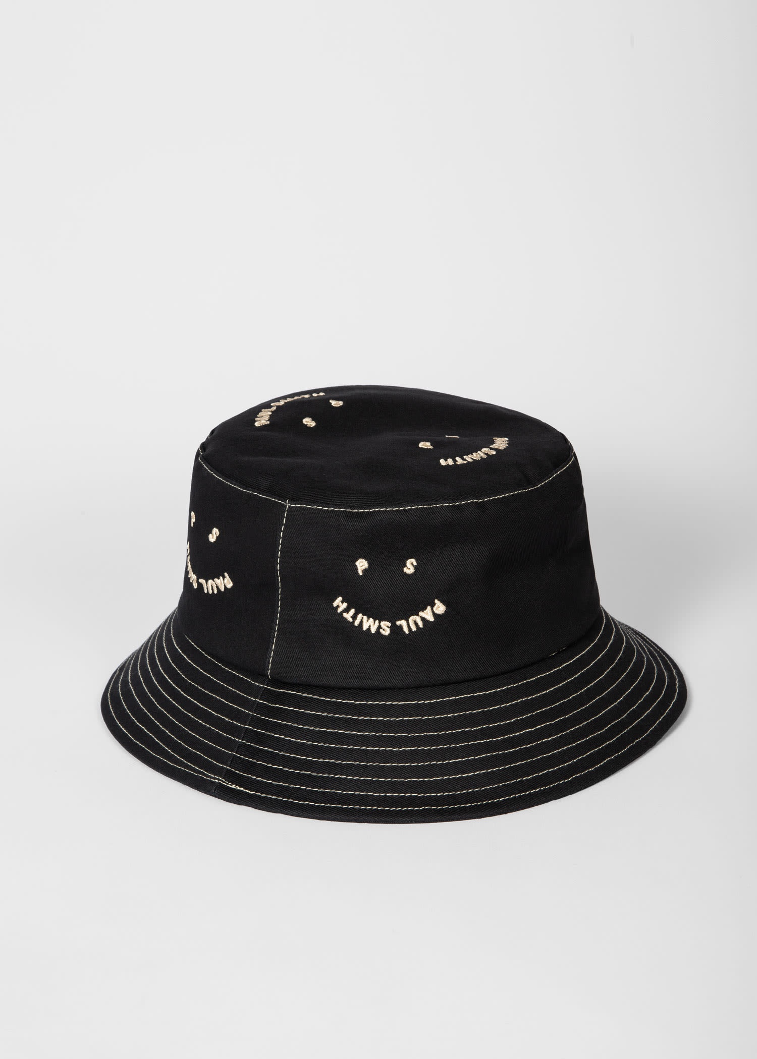 'Happy' Embroidered Bucket Hat - 2