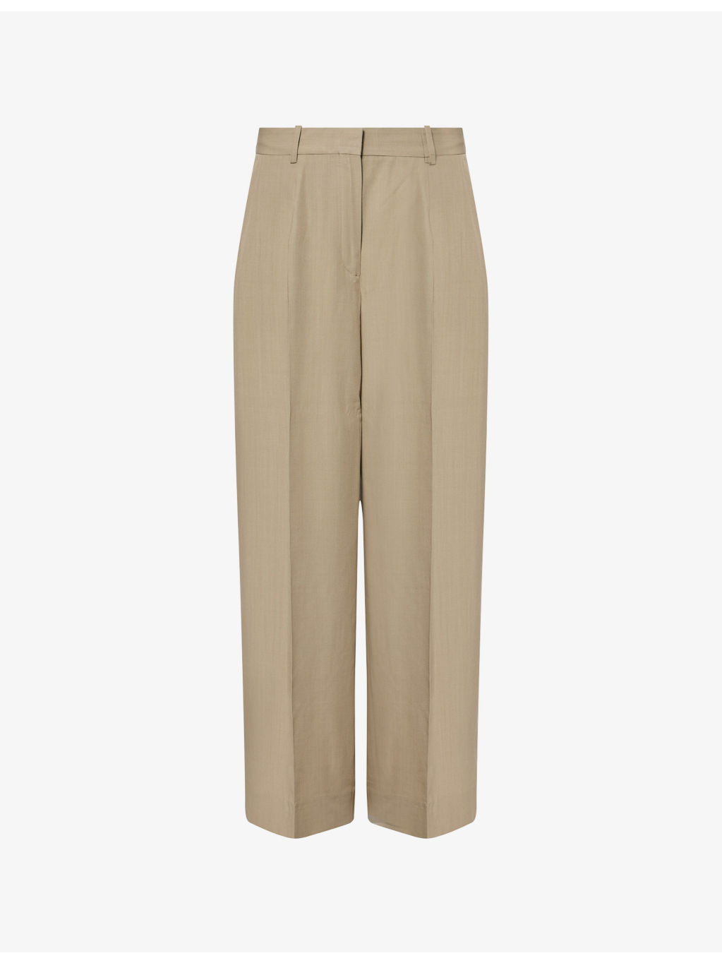 Wide-Leg Fluid Woven Trousers - 1