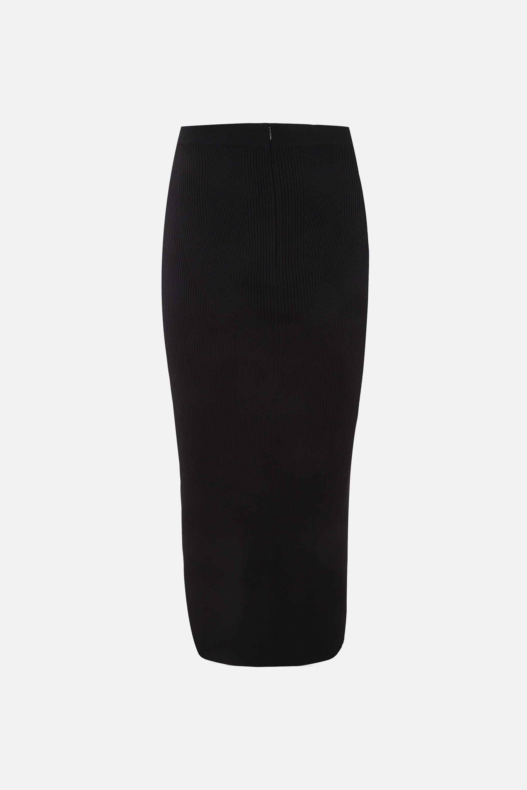 スカート ALEXANDER McQUEEN RIBBED STRETCH KNIT PENCIL SKIRT Alexander McQueen RIBBED STRETCH KNIT PENCIL SKIRT