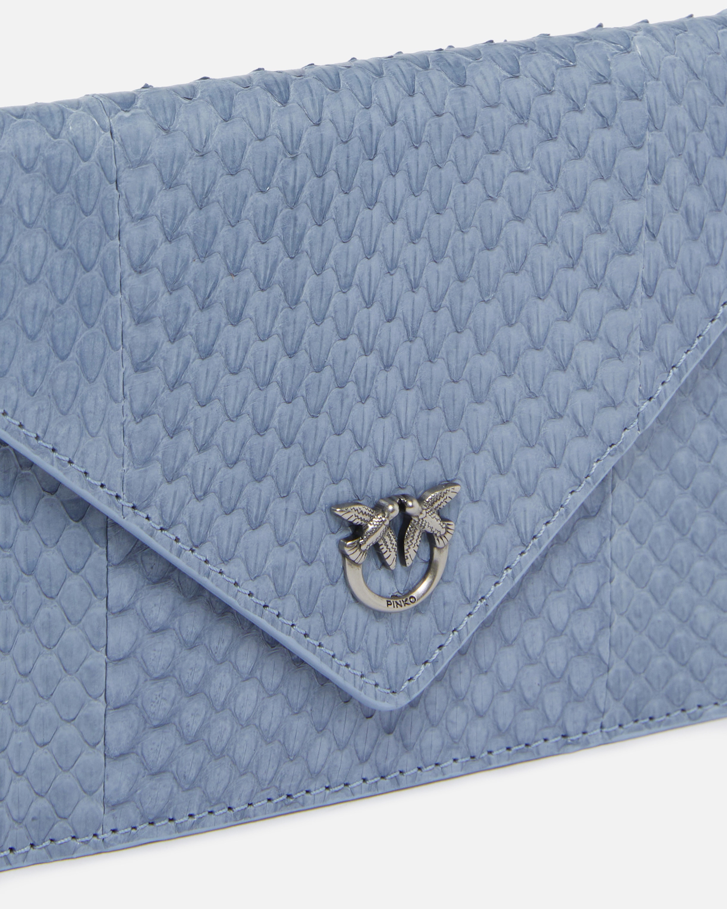 SMALL SHINY REPTILE POUCH PINKO GALLERIA - 3