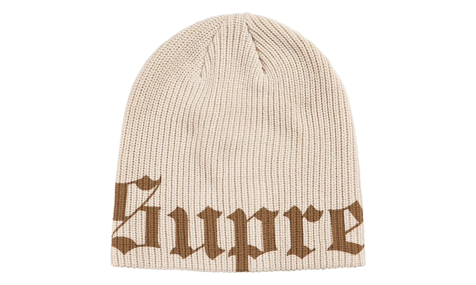 Old English Printed Beanie "SS26 - Stone" SU27144 - 1