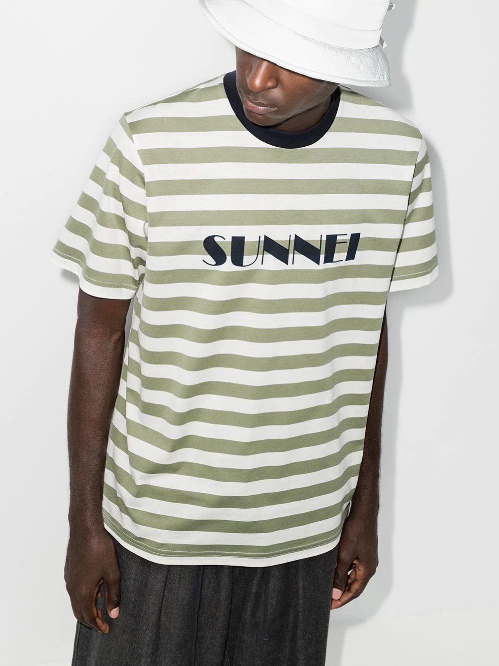 logo-print horizontal-stripe T-shirt - 2