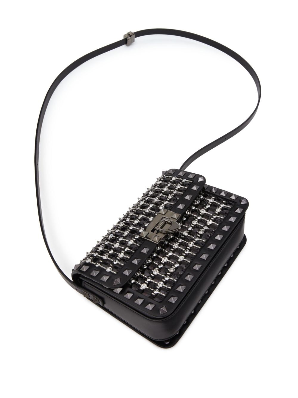 small Rockstud23 embroidered shoulder bag - 6