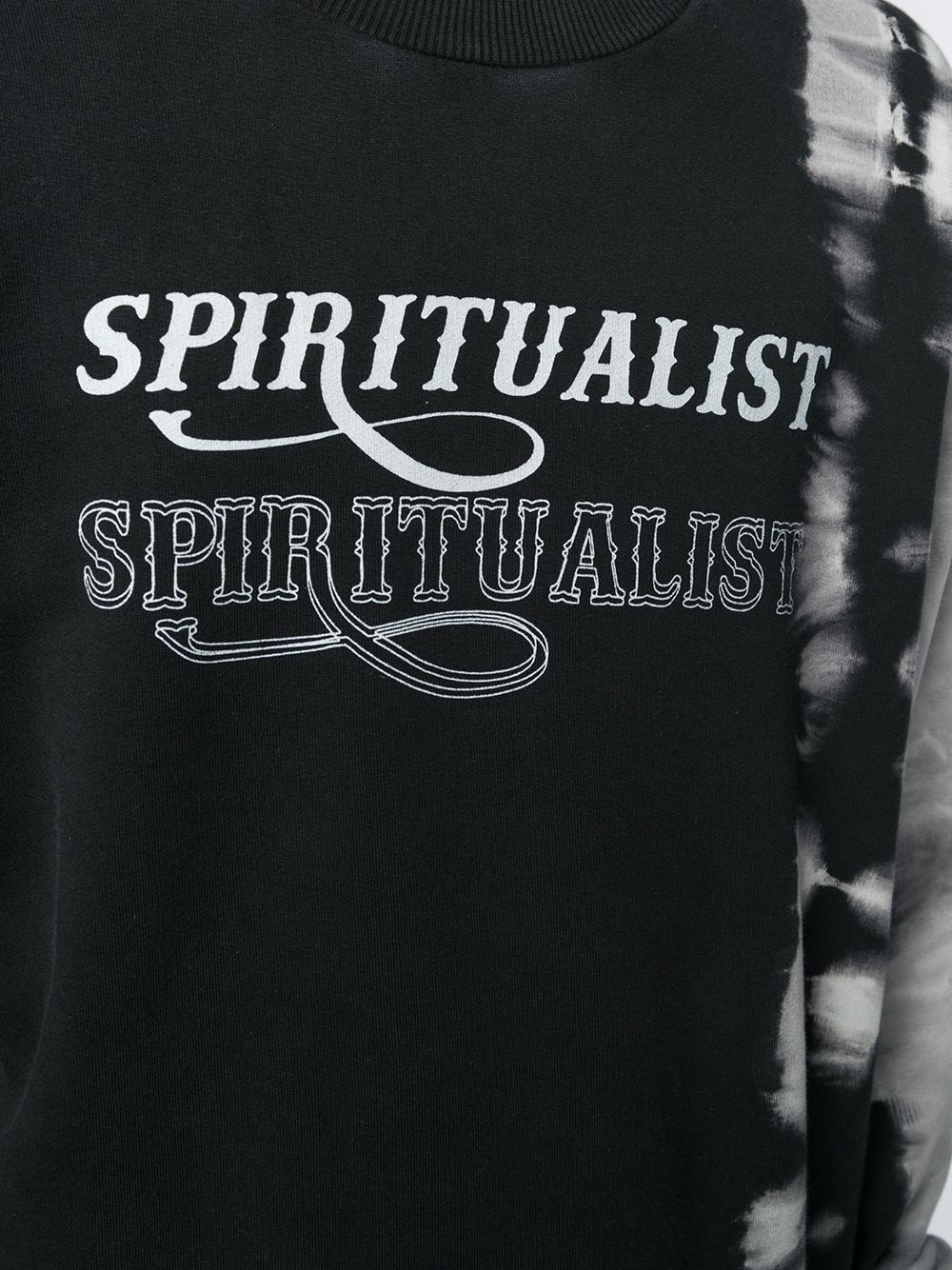 tie-dye print spiritualist sweatshirt - 5