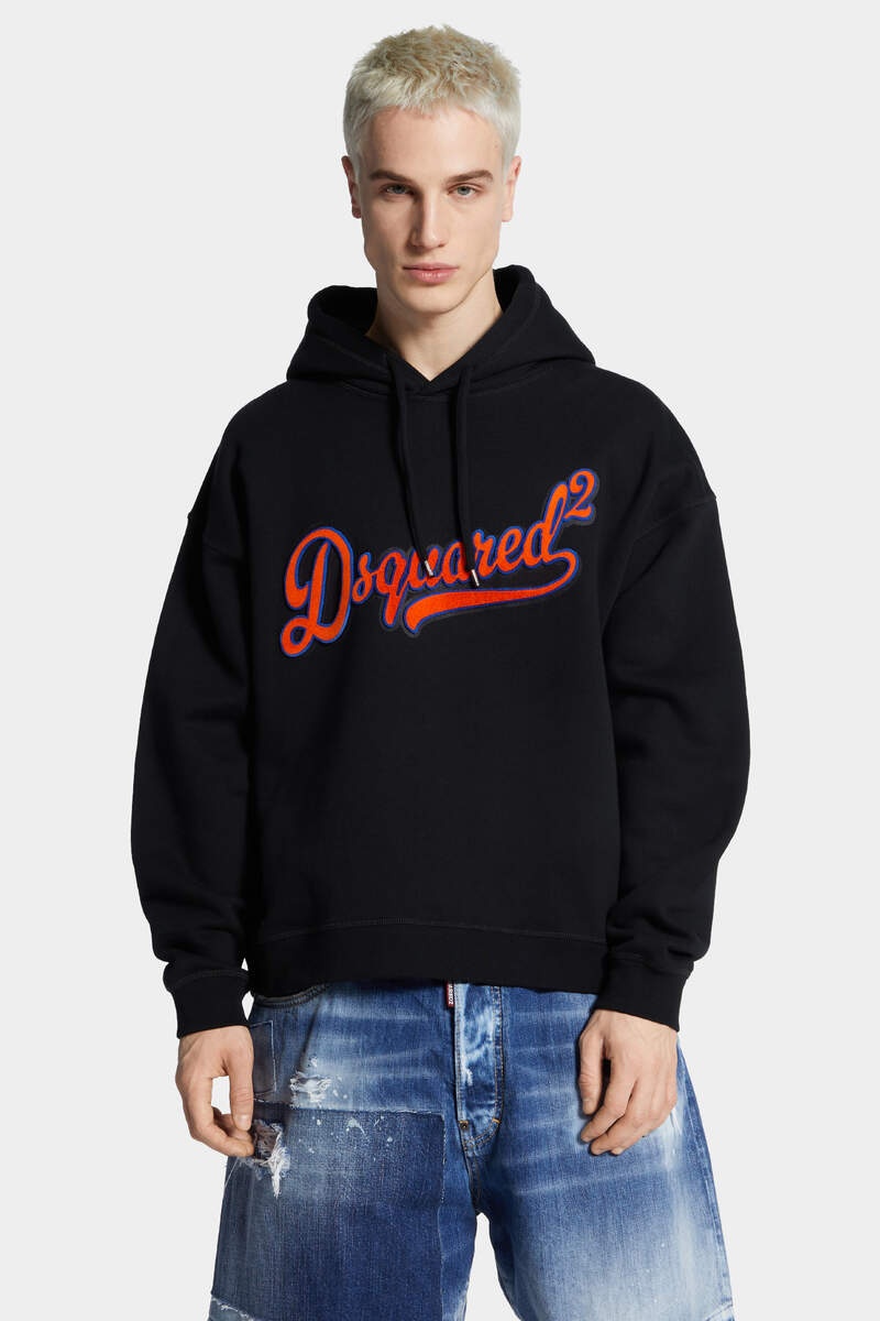RELAX FIT SPONGE PATCH HOODIE - 3