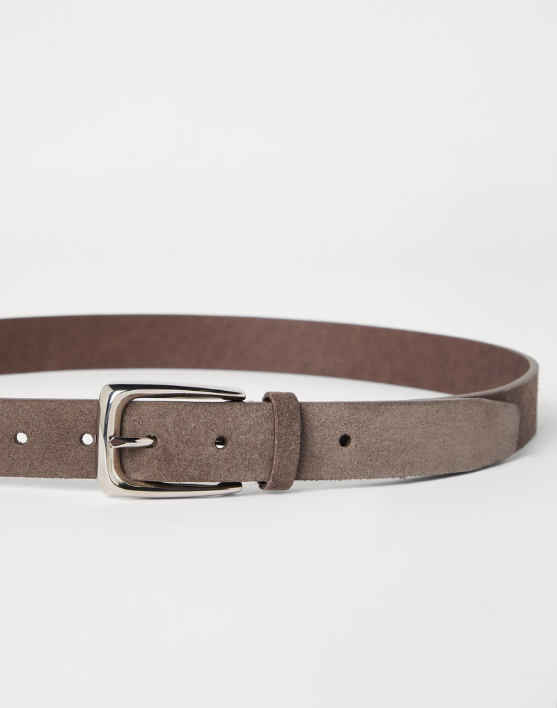 Brunello Cucinelli Braided reversed leather belt outlook