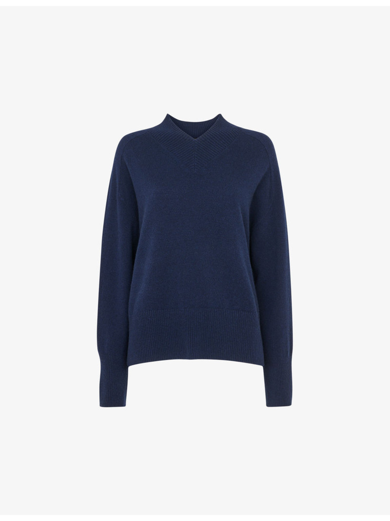 V-neck relaxed-fit cashmere jumper 1