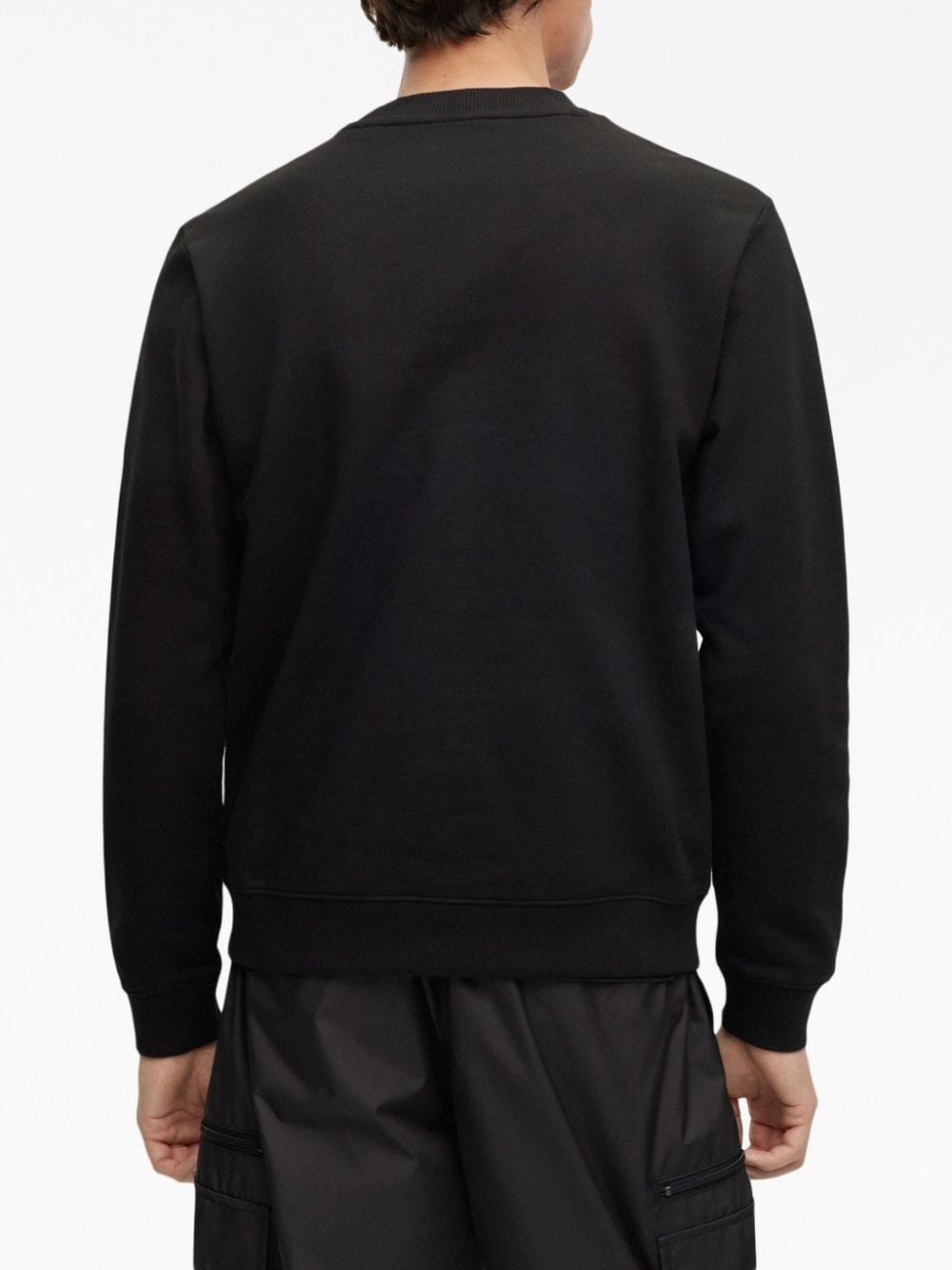 logo-print cotton sweatshirt - 4
