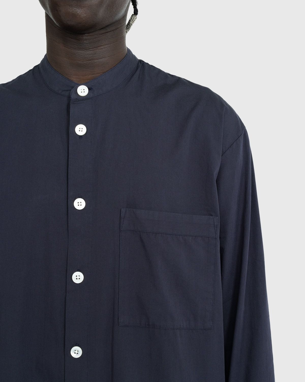 Birkenstock x Tekla – Poplin Pyjama Shirt Slate - 5