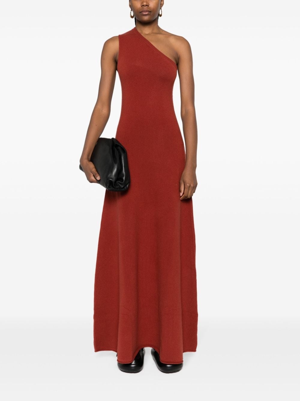 one-shoulder maxi dress - 2