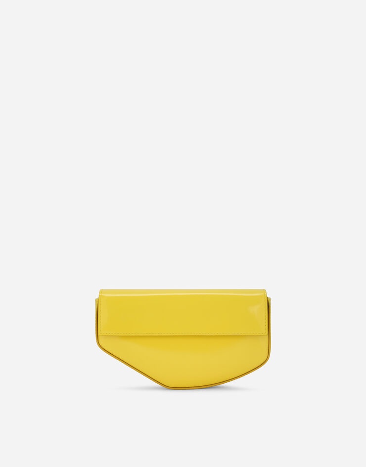 Polished calfskin moon bag with DG logo 2