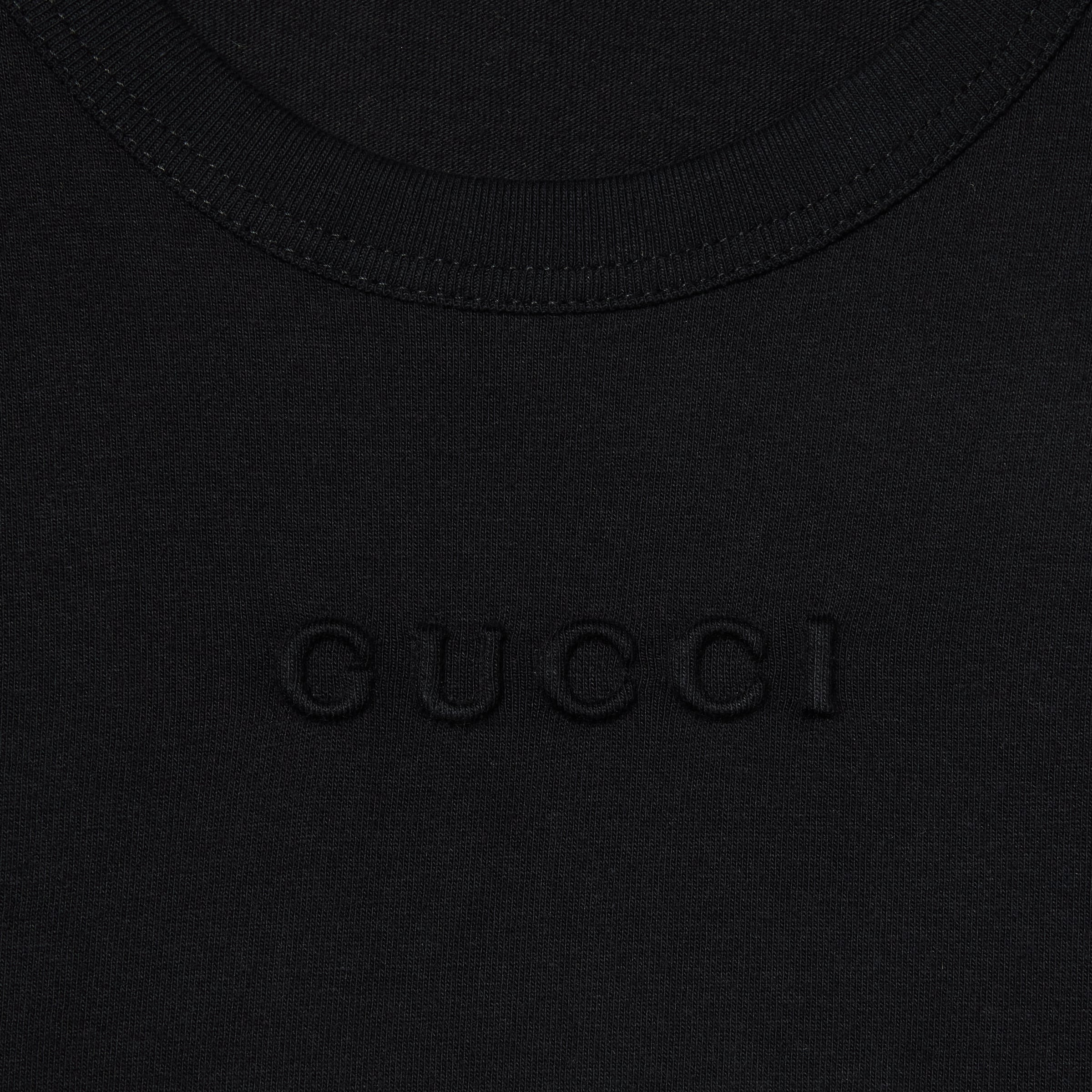 Embroidered cotton jersey T-shirt - 7