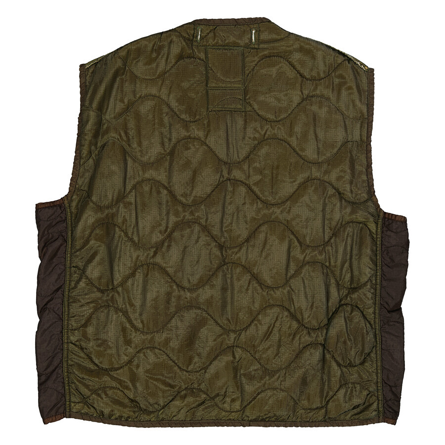 OAMC Men's Dark Moss Zipped Gilet Vest, Size Medium - 2