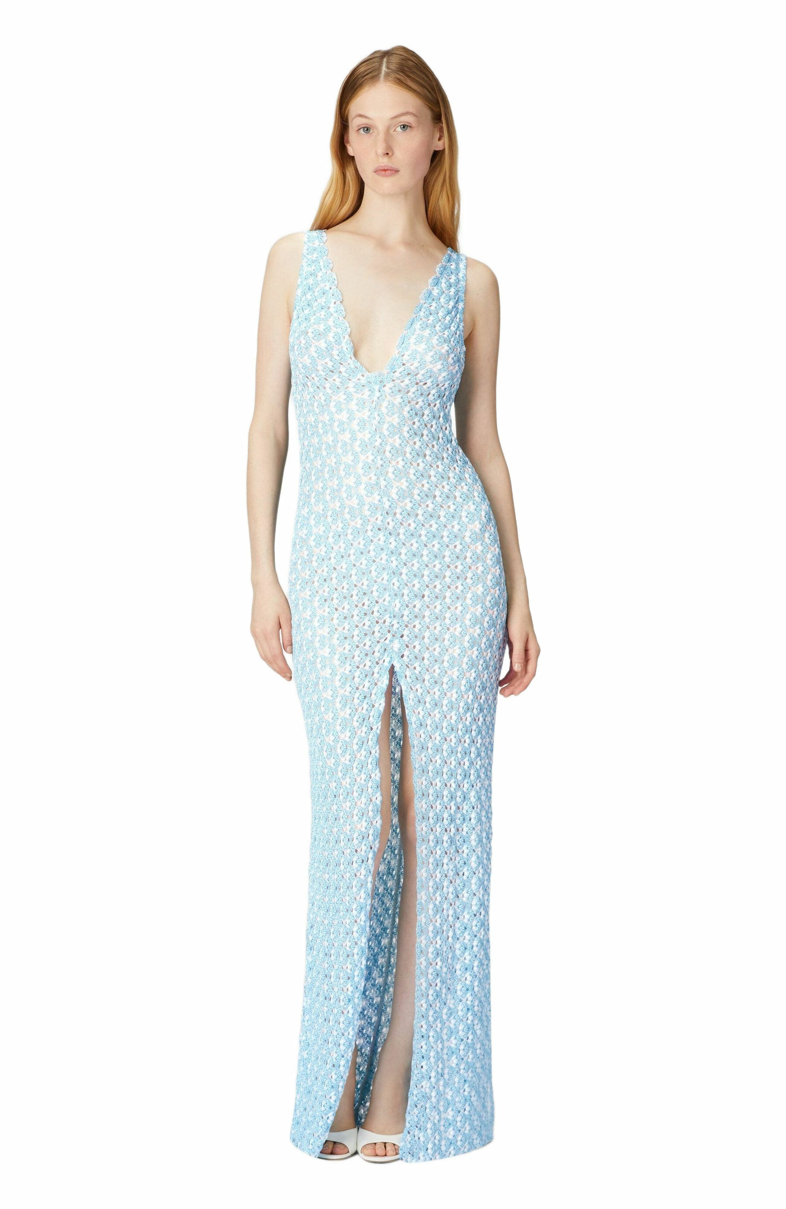 Missoni Long Cover-up With Open Back in Light Blue at Nordstrom - 5