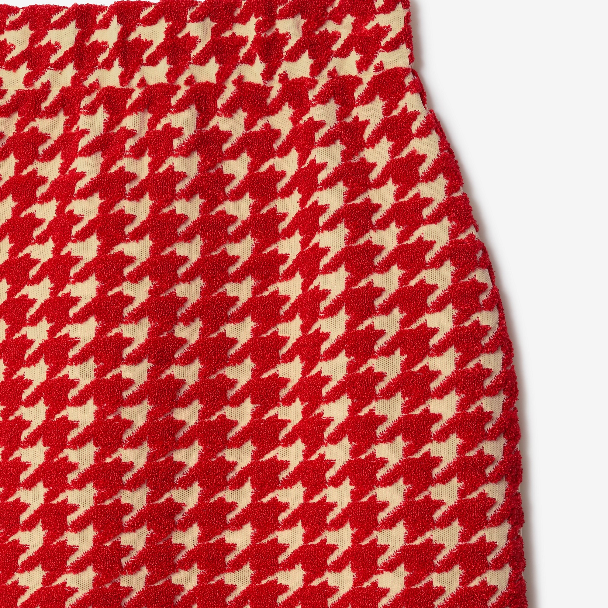 Burberry houndstooth-pattern jacquard cardigan - Red