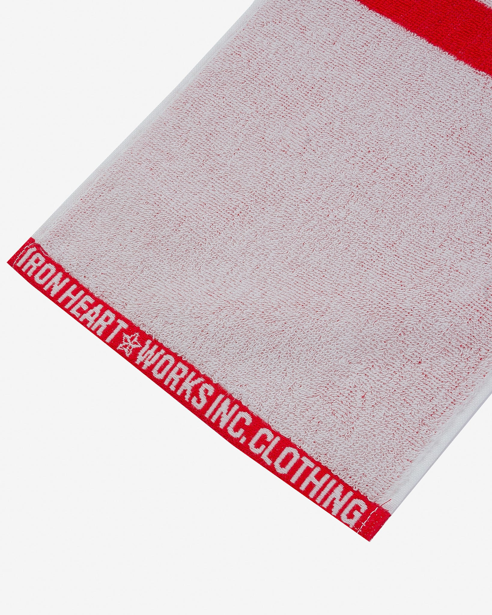 IHG-065-REDWHT Iron Heart Small Imabari Towel - Red/White - 3