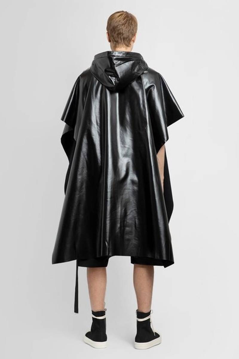 Rick owens men's black poncho 3