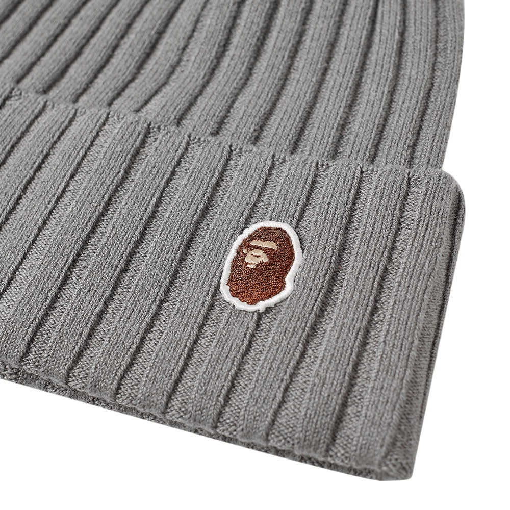 A Bathing Ape Ape Head One Point Knit Cap - 2