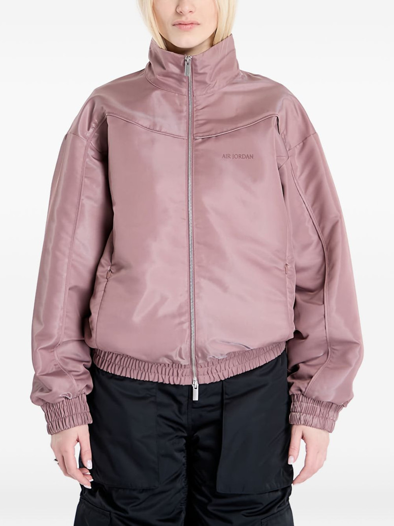 logo-embroidered jacket 1