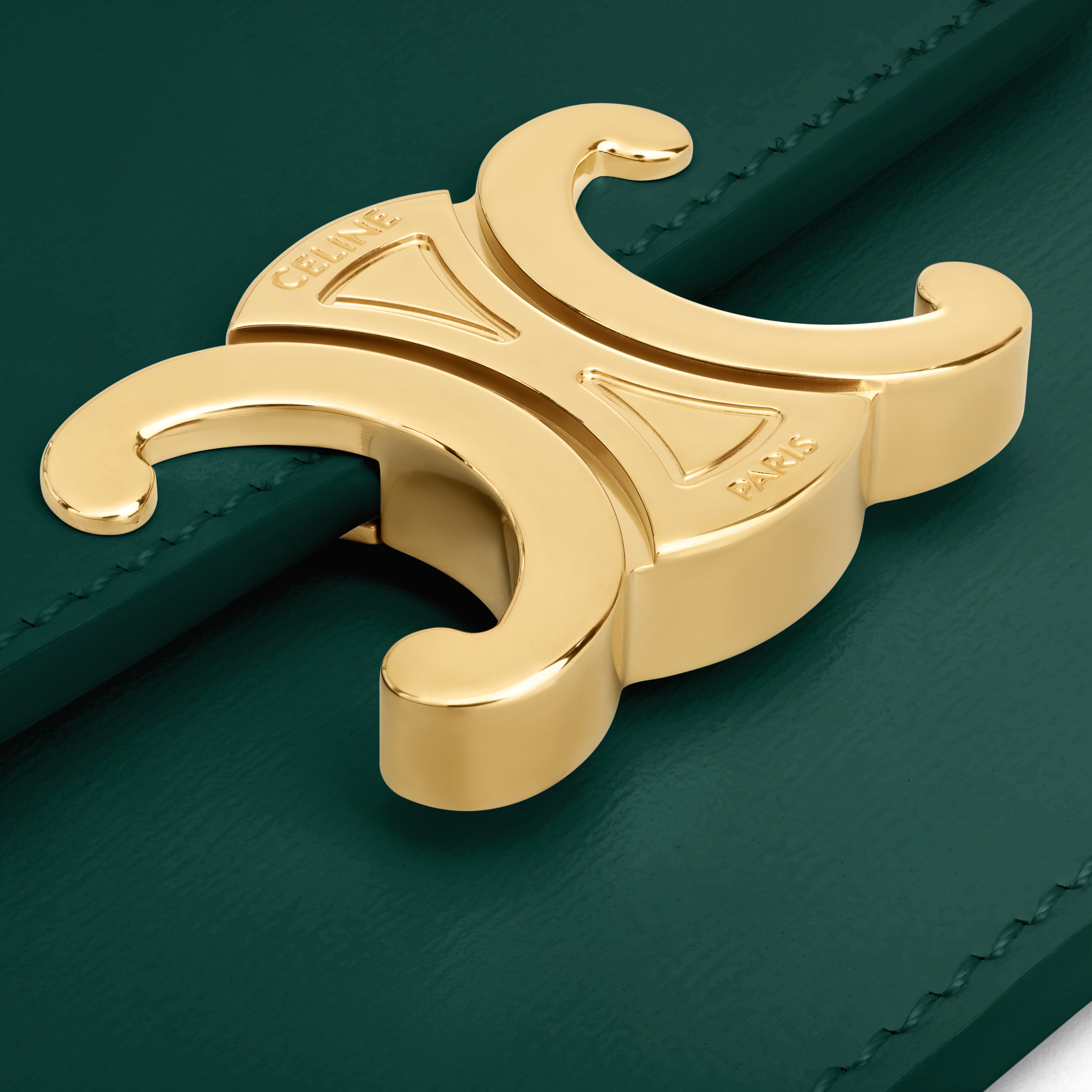 CARD HOLDER WITH FLAP TRIOMPHE in Shiny calfskin - 5