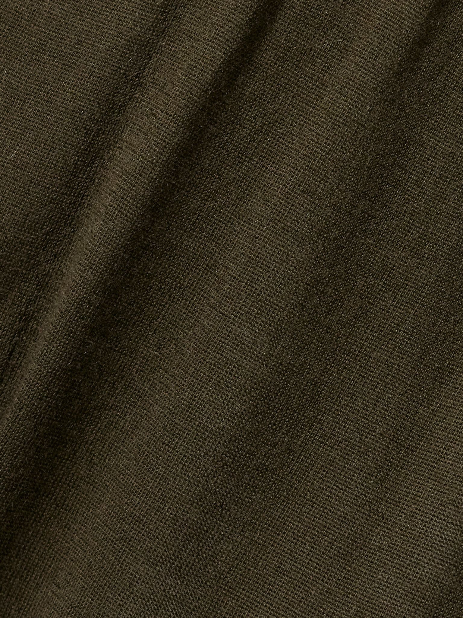 Cashmere straight-leg pants Army green - 5