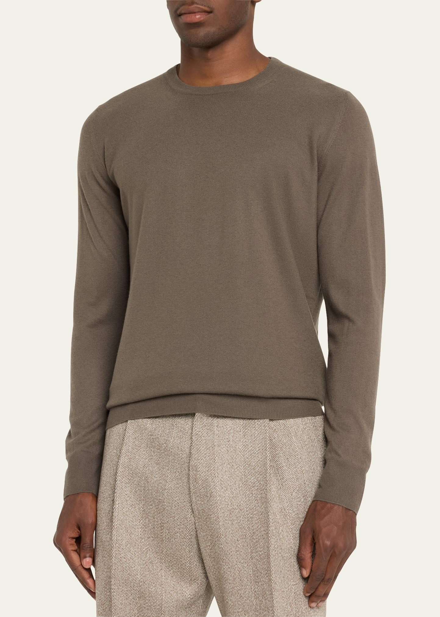 Men's Baby Cashmere Crewneck Sweater - 4