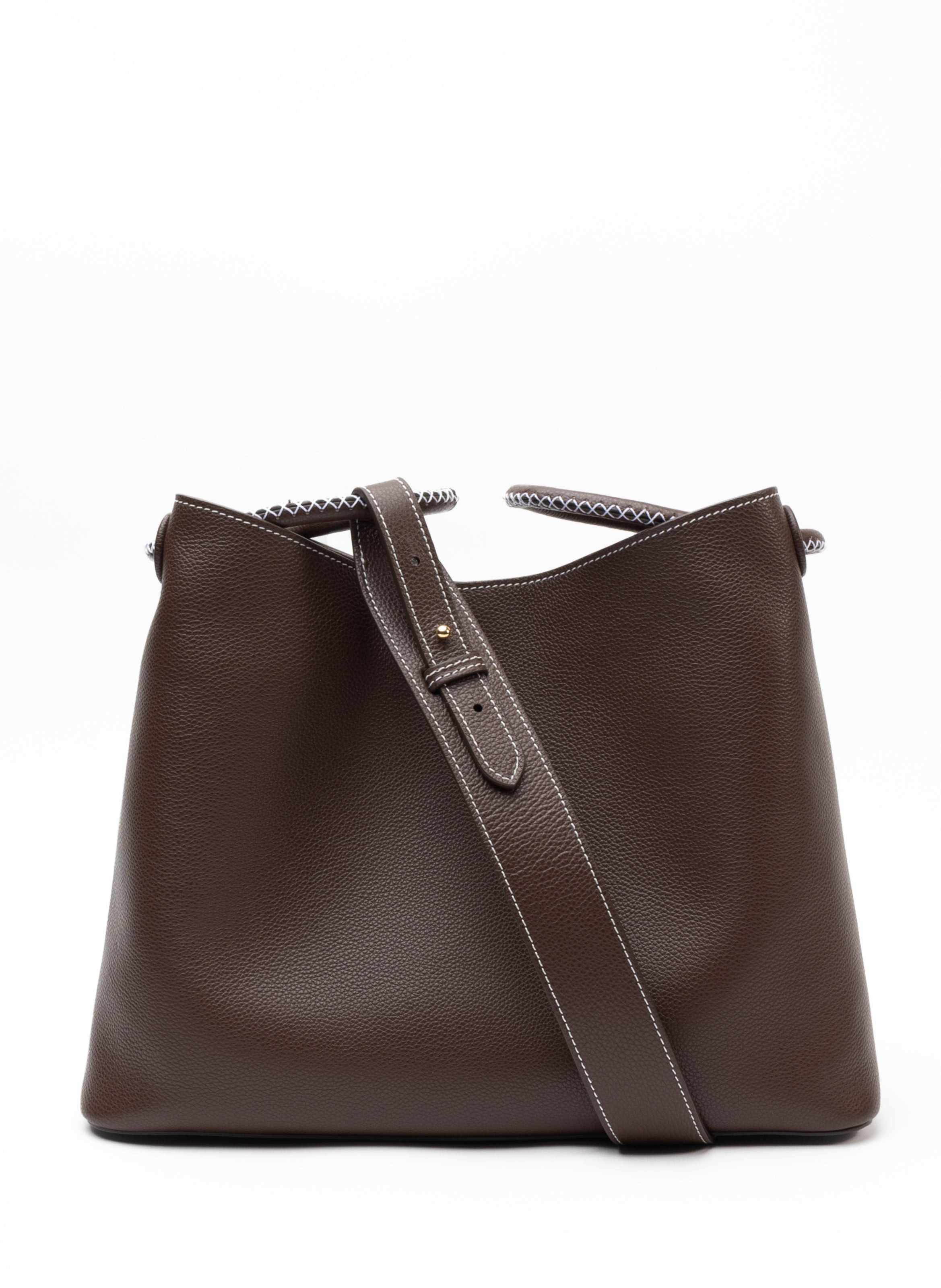 New Vosges Pebbled Leather Dark Brown - 4