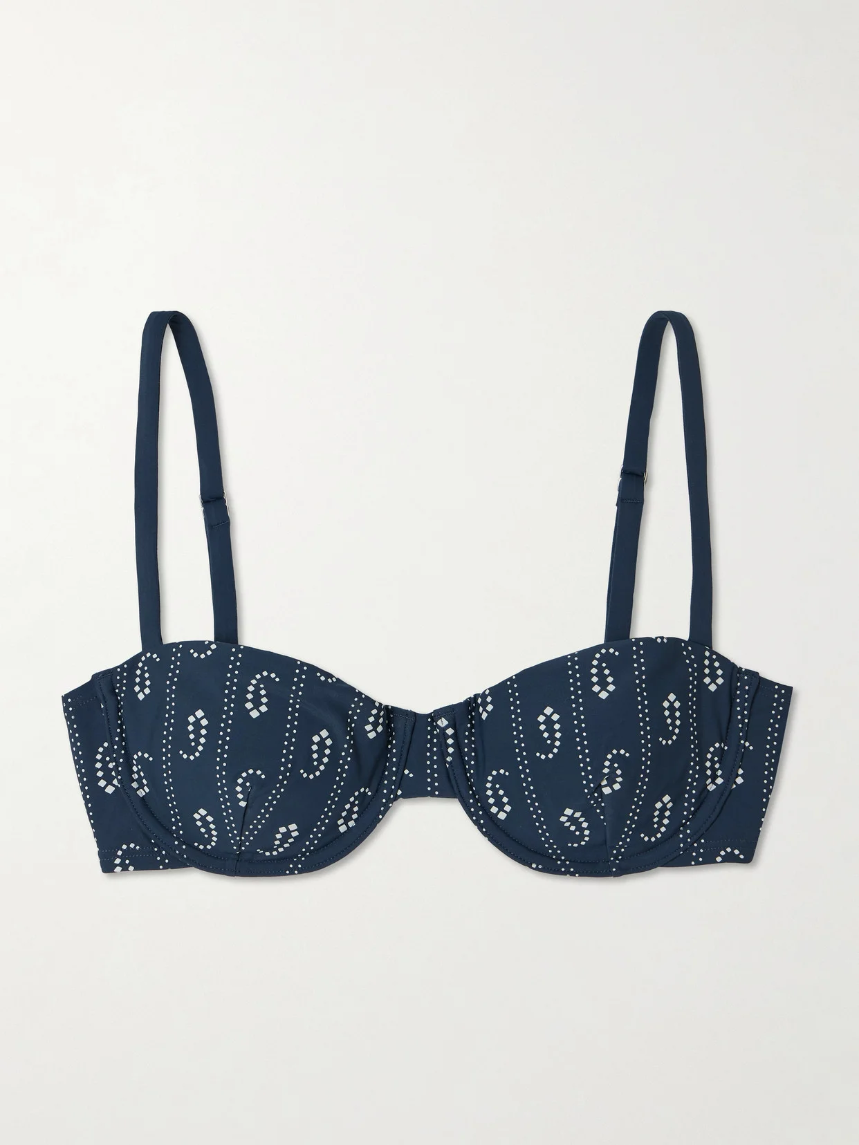 Underwired Printed Bikini Top - 1