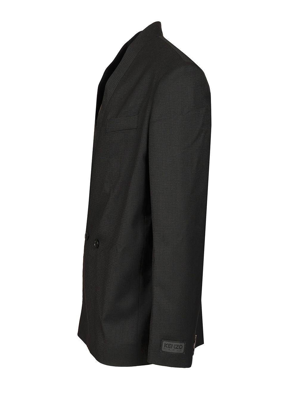 Tailored Kimono Jacket Jackets Black - 3