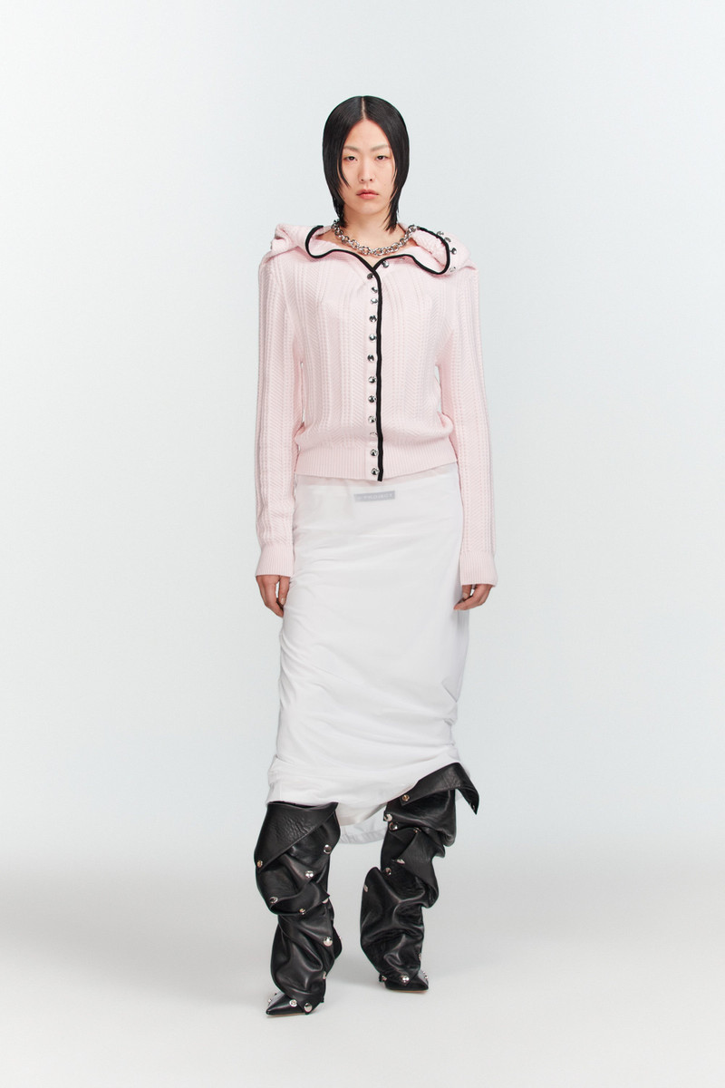 Y/Project Ruffle Necklace Cardigan outlook
