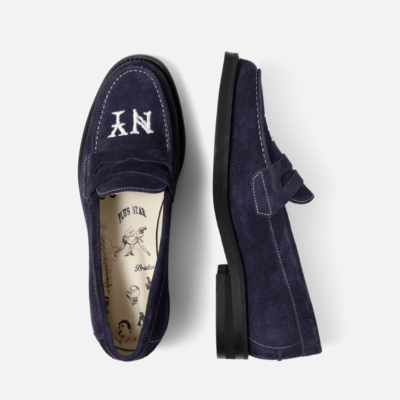 Wilde NY Navy Suede Penny Loafer - Women's 5