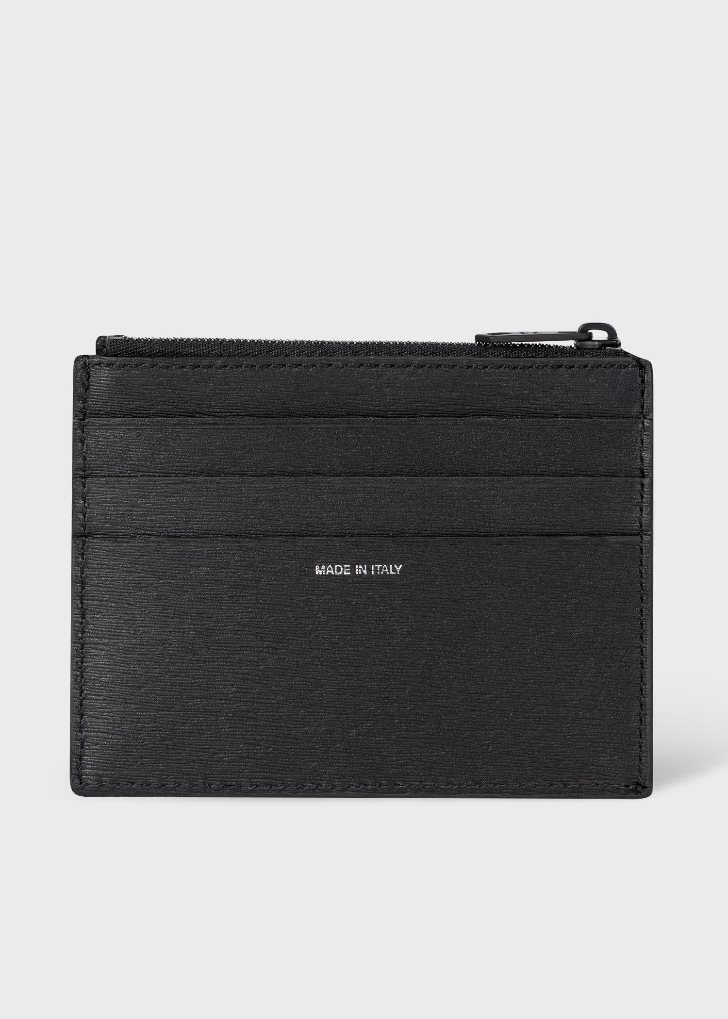 'Signature Stripe' Zip Card Holder - 3