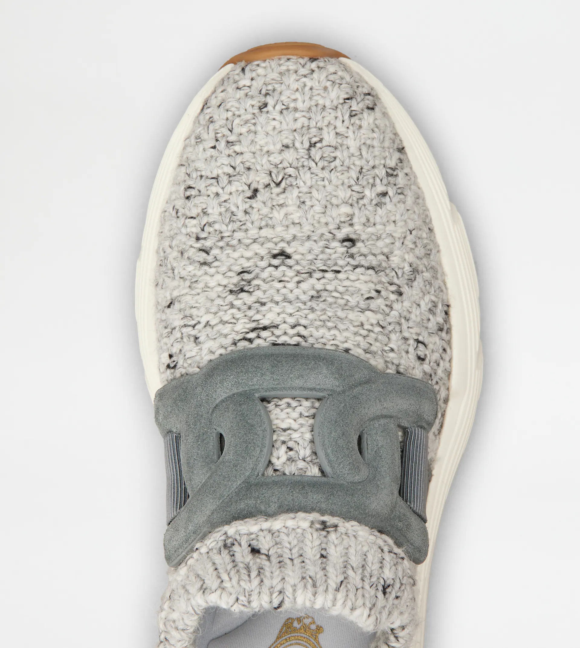 KATE SLIP-ON SNEAKERS IN FABRIC - GREY, OFF WHITE, BLACK - 4