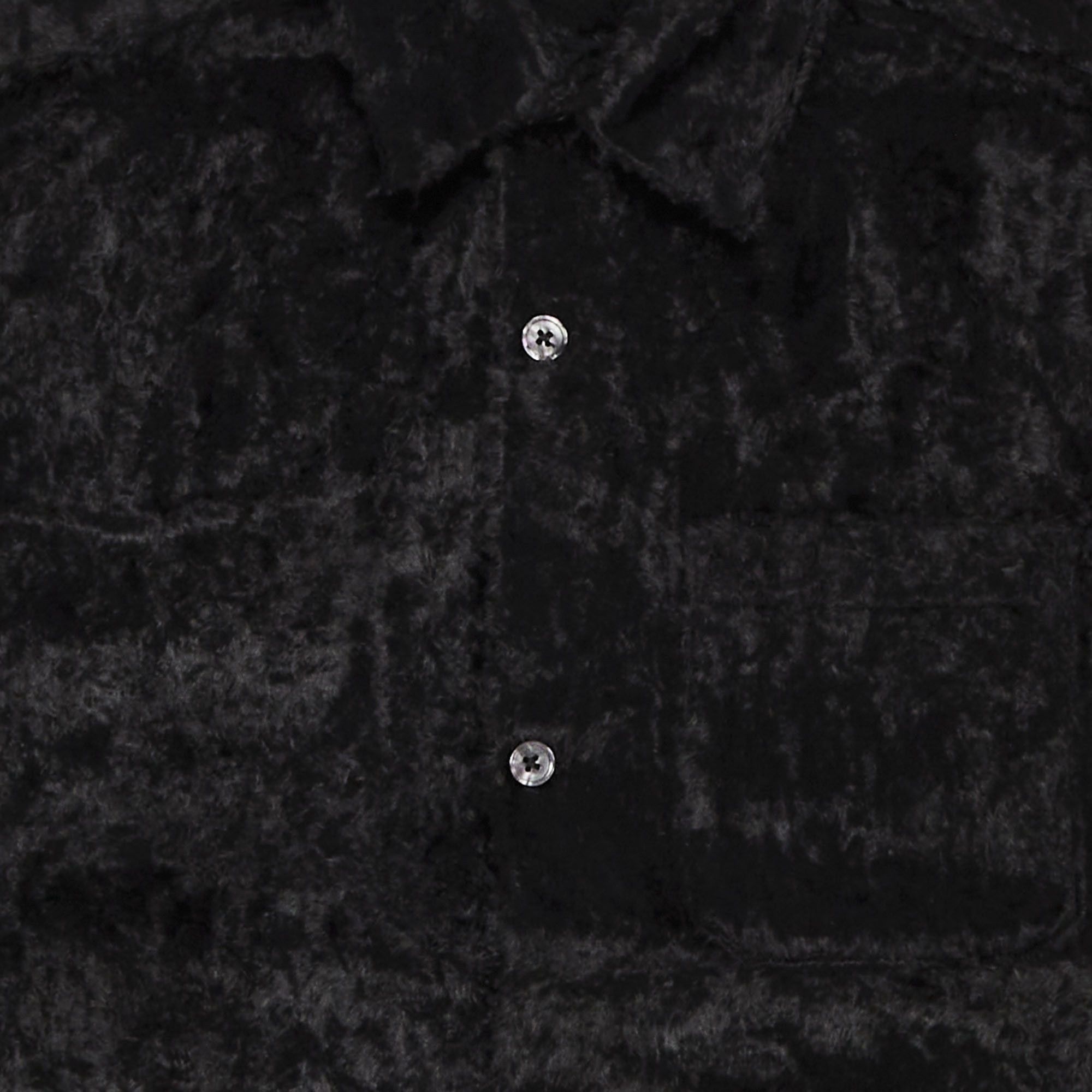 Supreme x Goodenough Crushed Rayon Pile Short-Sleeve Shirt 'Black' - 3