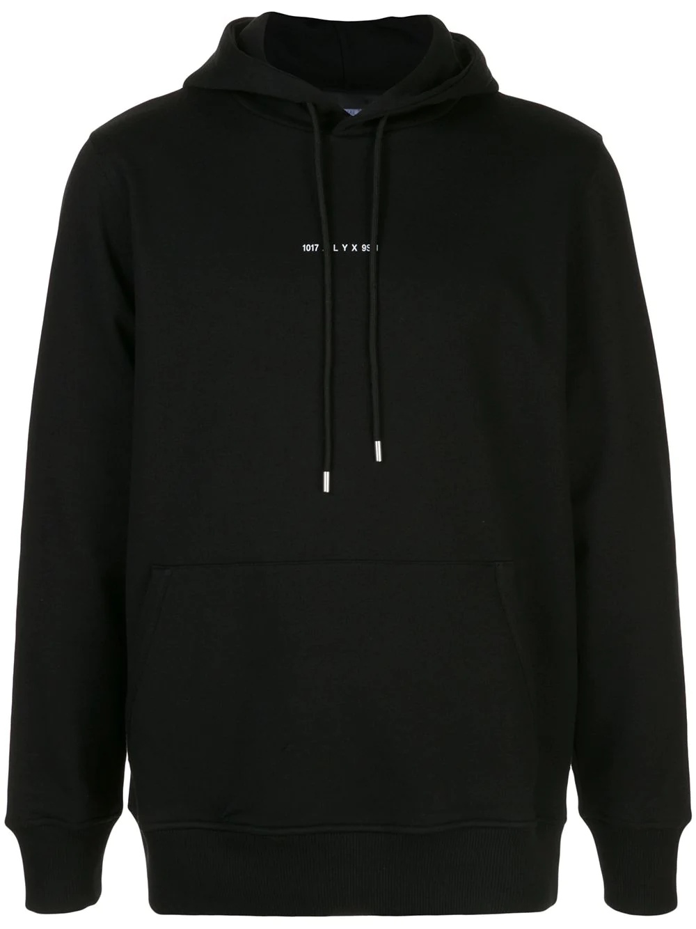 logo-print rib-trimmed hoodie - 1