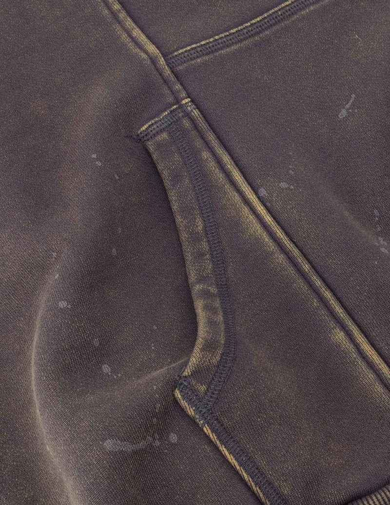 Washed Deconstructed Totem Kamon Embroidery Fashion Fit Hoodie Vest 11