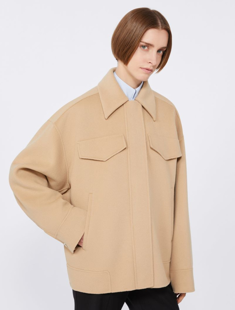 Double-faced wool pea coat 5