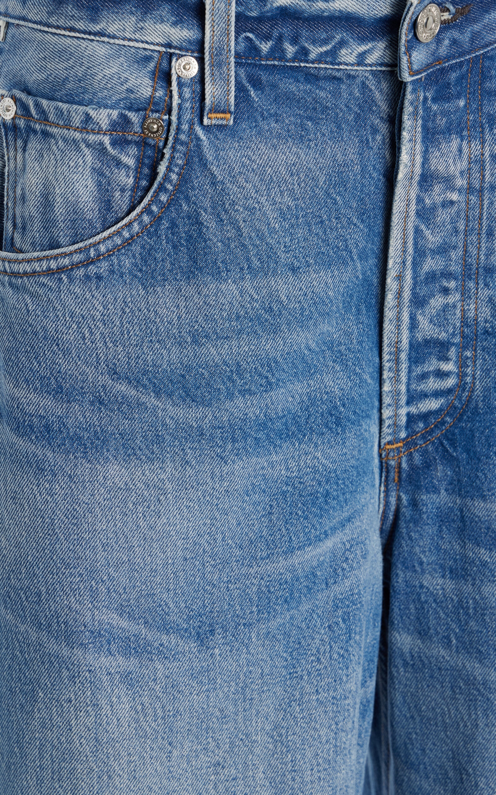 Ayla Distressed Rigid High-Rise Baggy Jeans medium wash - 5