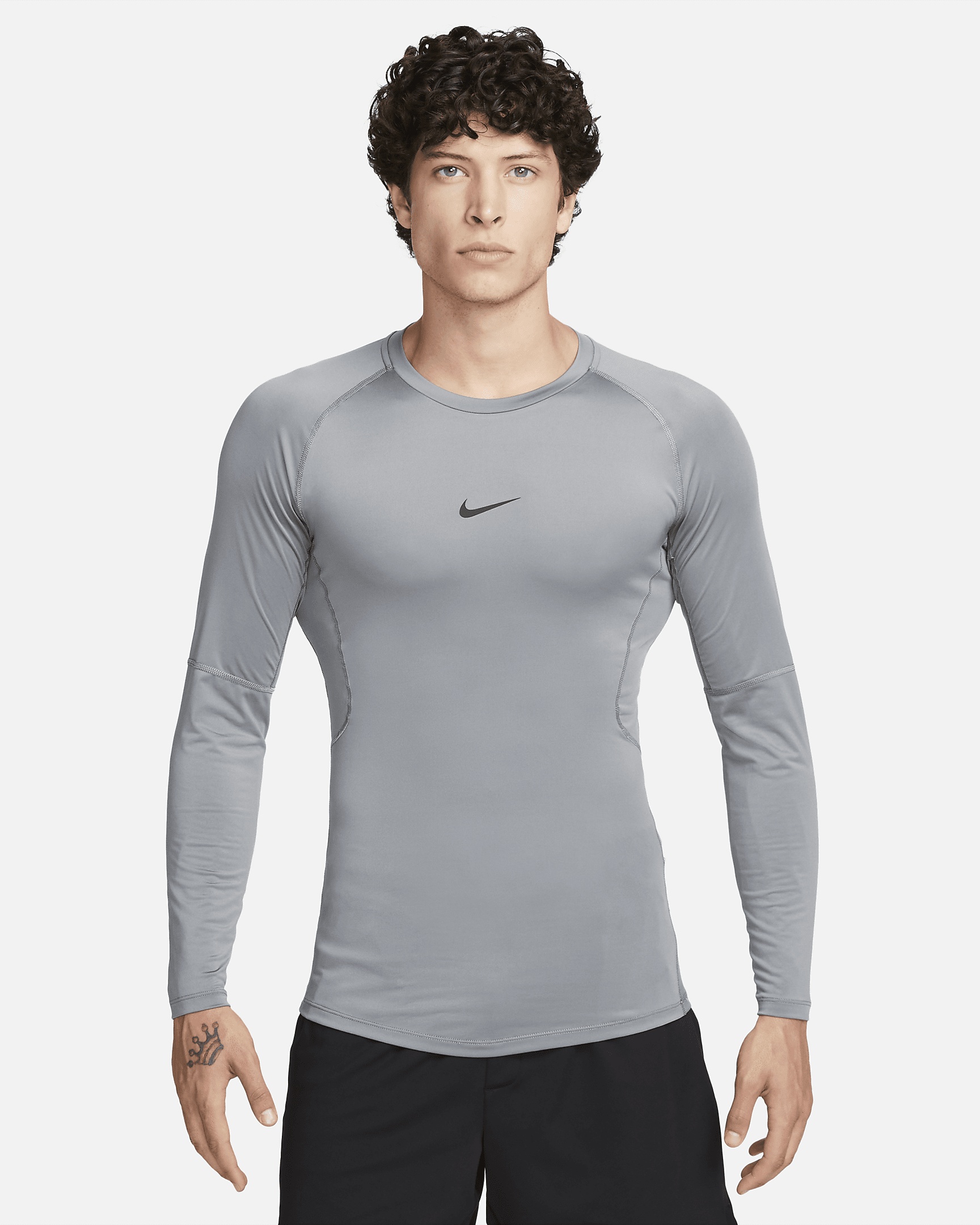 Nike Pro Men's Dri-FIT Tight Long-Sleeve Fitness Top - 1