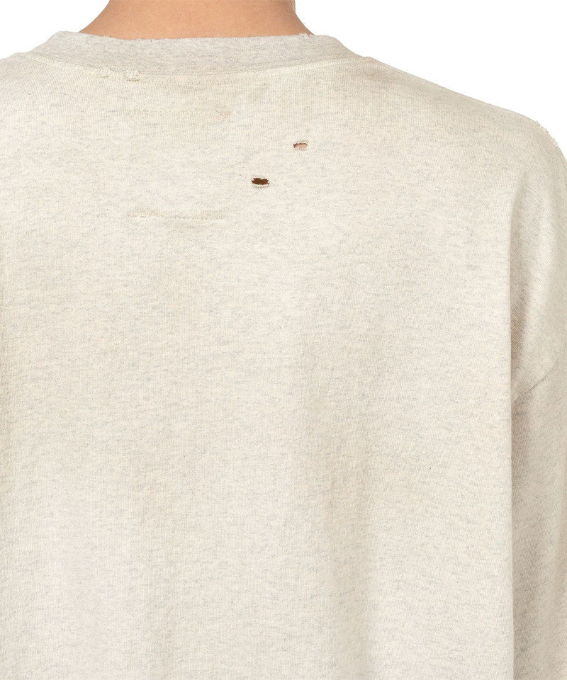 Cat Printed Embellished Distressed T-shirt 20