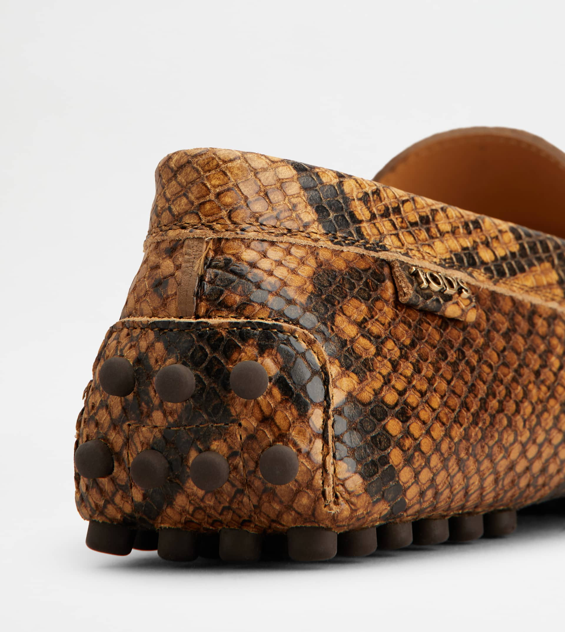 GOMMINO DRIVING SHOES IN LEATHER - BROWN - 5