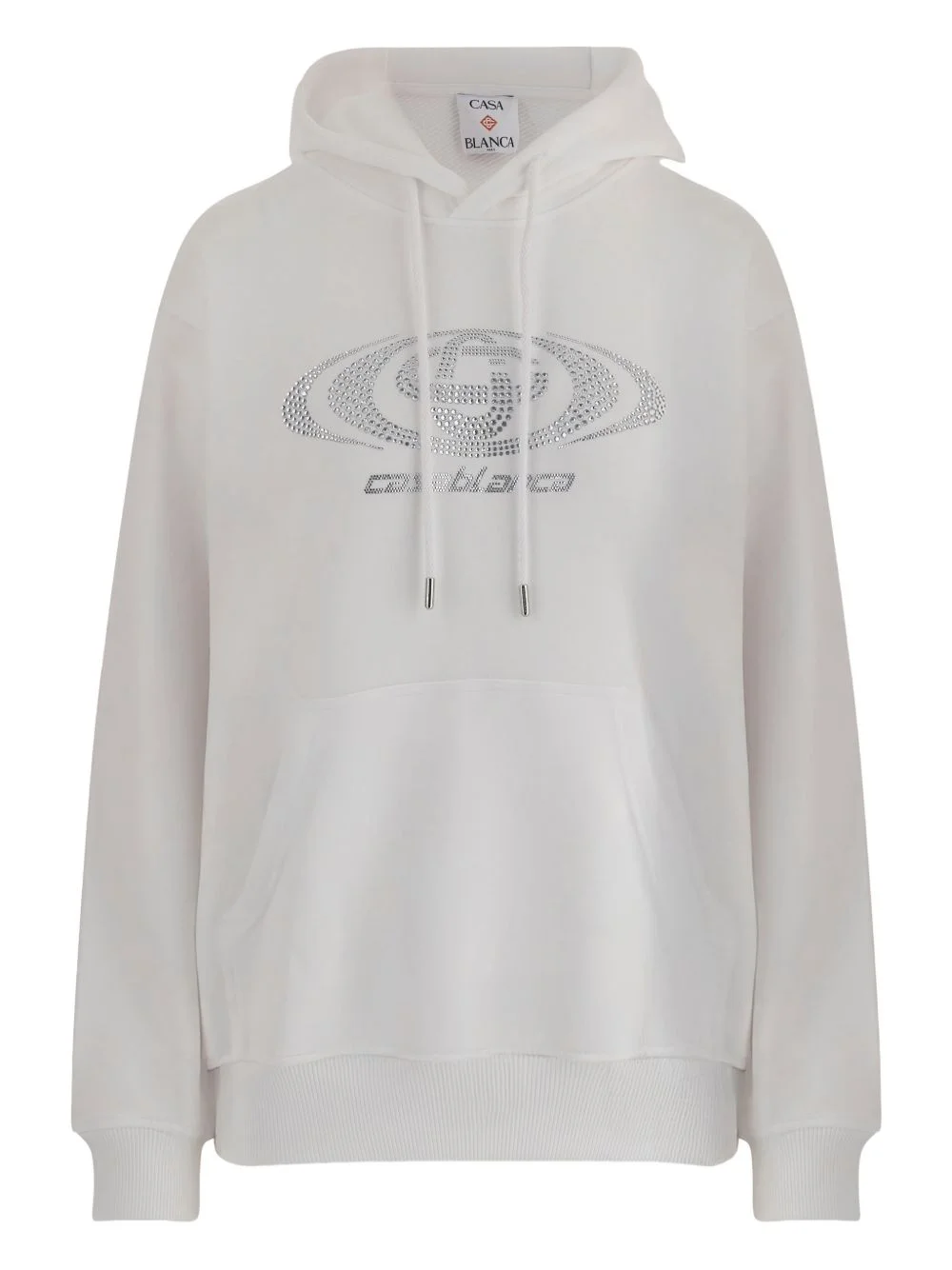 rhinestone-embellished hoodie - 1