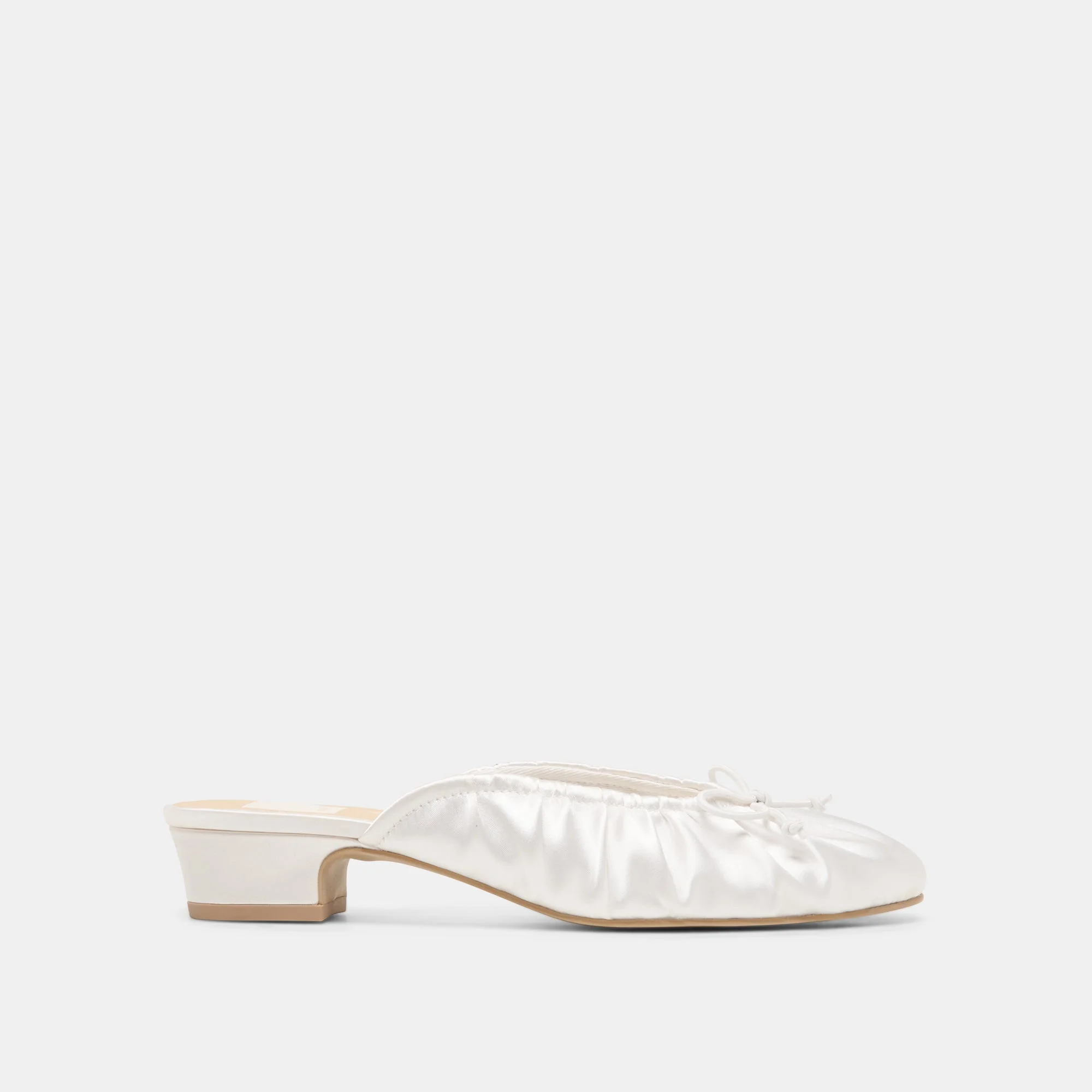ARDENA SATIN HEELS TRUE WHITE SATIN - 1