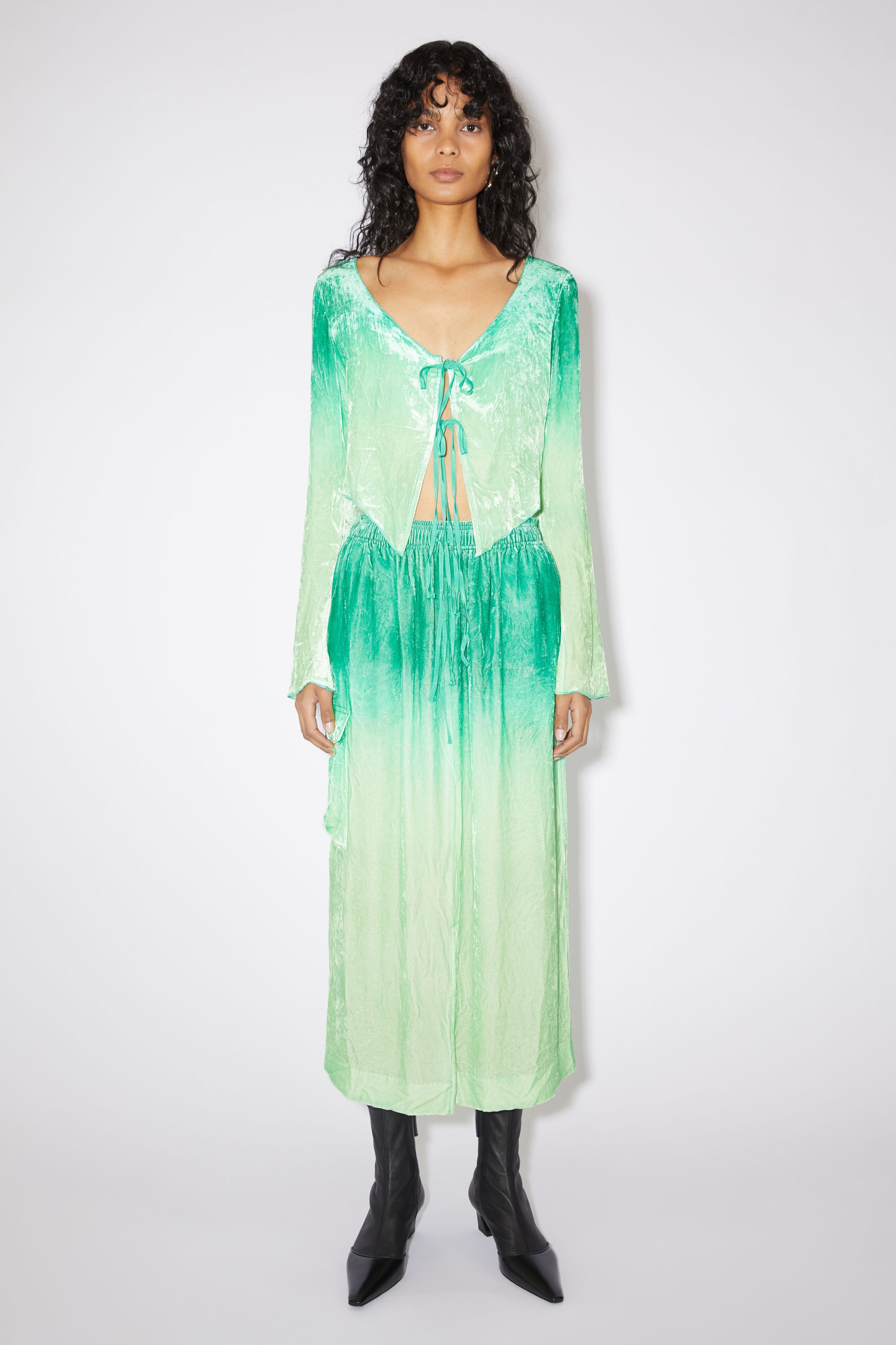 Midi skirt - Jade green - 3